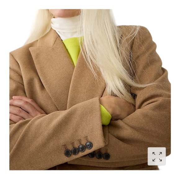 Mirabelle topcoat in Italian wool-cashmere Size 8 - Picture 5 of 6